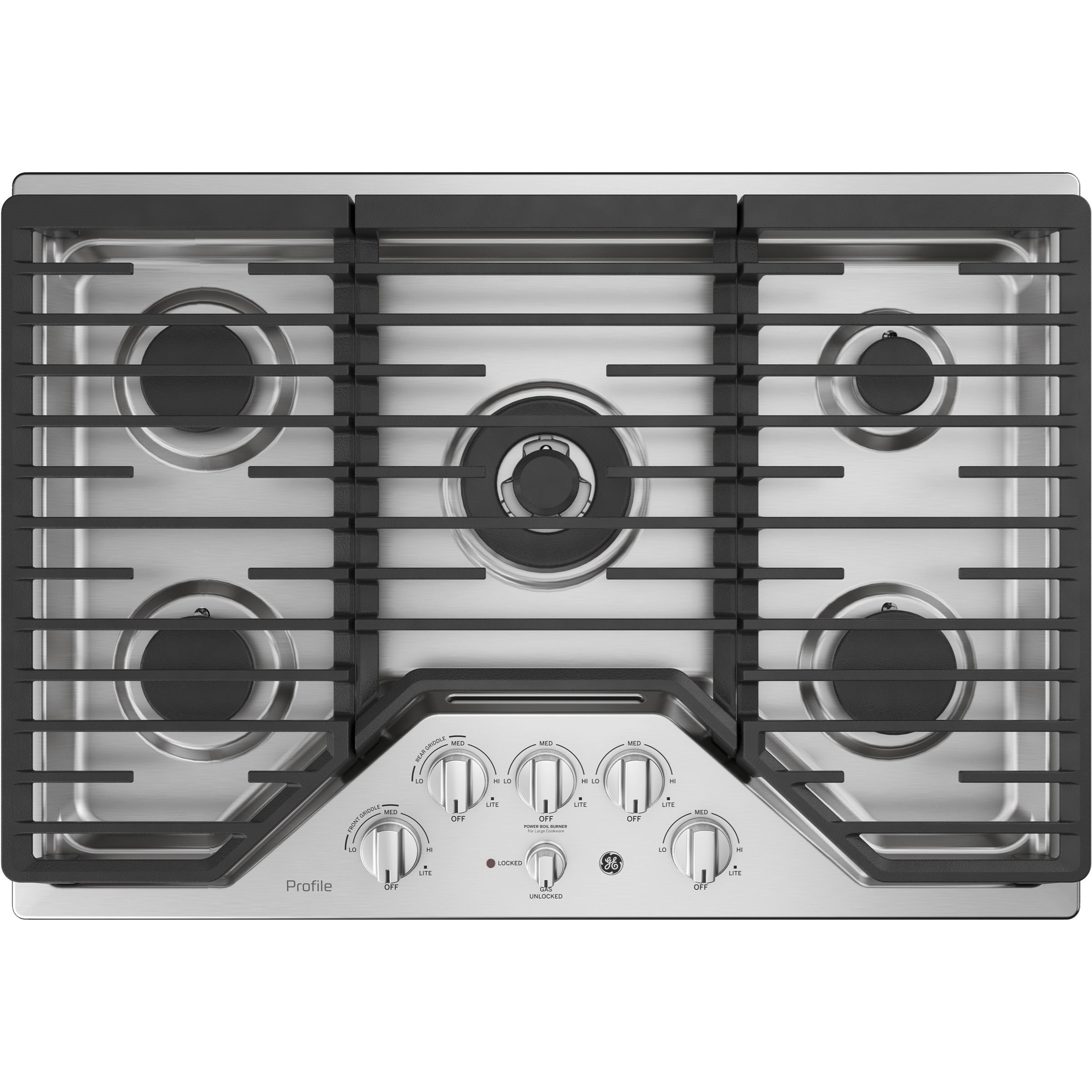 GE Appliances PGP9030SLSS Profile™ 30" BuiltIn Gas Cooktop with Cast